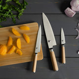 Shun Premier Blonde 7-Piece Essential Knife Block Set with Bamboo Block