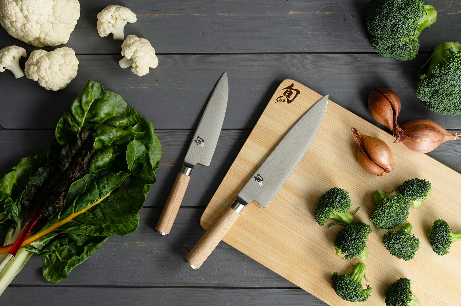 Shun Premier Blonde 8-Piece Professional Knife Block Set with Bamboo Block