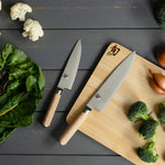 Shun Premier Blonde 8-Piece Professional Knife Block Set with Bamboo Block