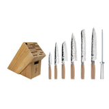 Shun Premier Blonde 8-Piece Professional Knife Block Set with Bamboo Block