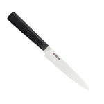 Kyocera INNOVATIONwhite® 5-Inch Ceramic Tomato Knife, White Micro Serrated Blade with Non-Slip Black Handle