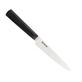 Kyocera INNOVATIONwhite® 5-Inch Ceramic Tomato Knife, White Micro Serrated Blade with Non-Slip Black Handle