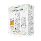 Final Touch Tiki Shot Glasses, Set of 4