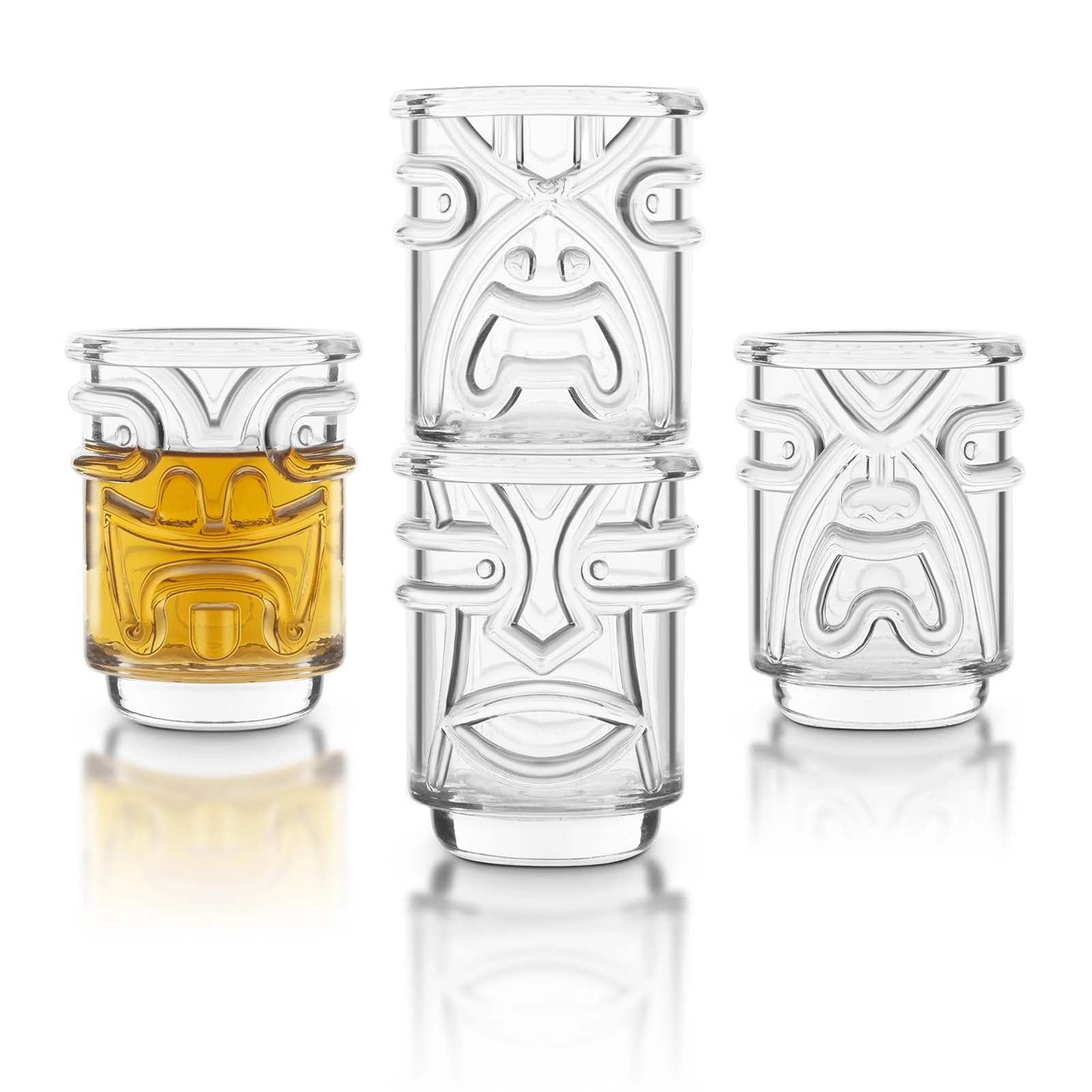 Final Touch Tiki Shot Glasses, Set of 4