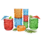 Final Touch Tiki Shot Glasses, Multicolor, Set of 4