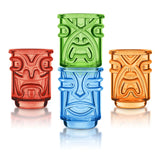 Final Touch Tiki Shot Glasses, Multicolor, Set of 4