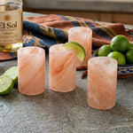 Final Touch Himalayan Salt Tequila Shot Glasses, Set of 2, 1.5 oz Each