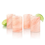 Final Touch Himalayan Salt Tequila Shot Glasses, Set of 4, 1.5 oz Each