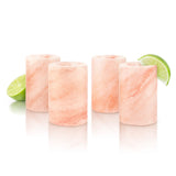 Final Touch Himalayan Salt Tequila Shot Glasses, Set of 4, 1.5 oz Each