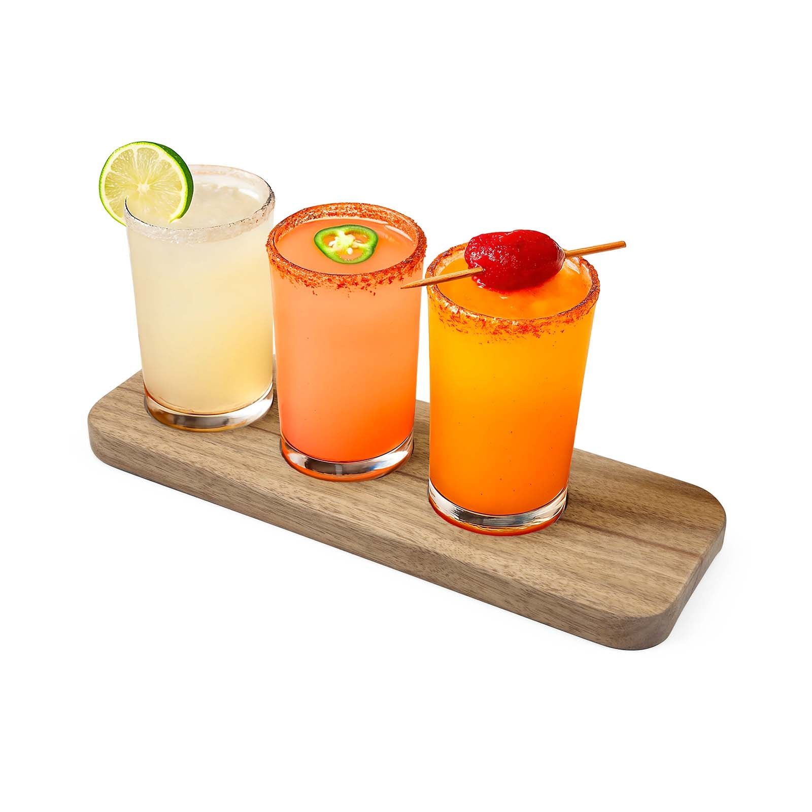 Final Touch 4 Piece Margarita and Frozen Drink Flight Tasting Set