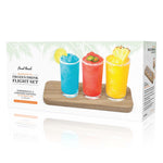 Final Touch 4 Piece Margarita and Frozen Drink Flight Tasting Set