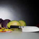 Shun Dual Core 7-Inch Santoku Knife w/Saya