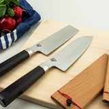 Shun Dual Core 7-Inch Santoku Knife w/Saya