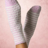 Aromasoles Essential Oil Infused Warm Cozy Slipper Socks, 3 Pack, Lavender Infused