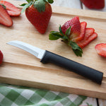 Rada Cutlery 2.38-Inch Granny Paring Knife Set of 2, Black Handles & Quick Edge Knife Sharpener