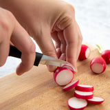 Rada Cutlery 2.38-Inch Granny Paring Knife Set of 2, Black Handles & Quick Edge Knife Sharpener