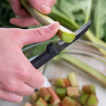 Rada Cutlery 2.38-Inch Granny Paring Knife Set of 2, Black Handles & Quick Edge Knife Sharpener
