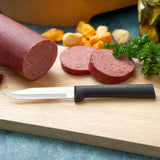 Rada Cutlery 3.25-Inch Regular Paring Knife Set of 2, Black Handles & Quick Edge Knife Sharpener