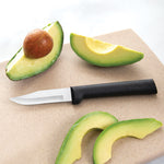 Rada Cutlery 2.5-Inch Peeling Paring Knife Set of 2, Black Handles & Quick Edge Knife Sharpener