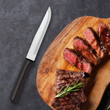 Rada Cutlery 5.375-Inch Stubby Butcher Knife, Black Handle