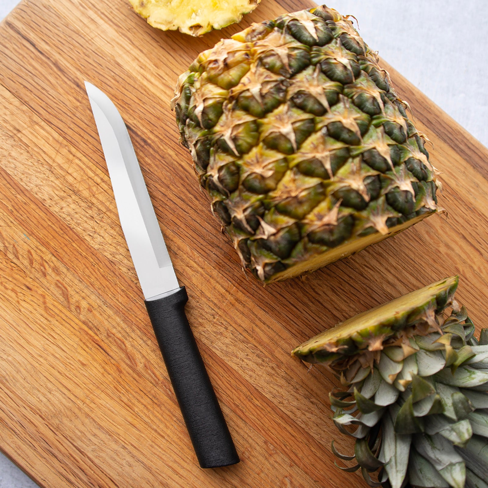 Rada Cutlery 5.375-Inch Stubby Butcher Knife, Black Handle