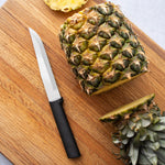 Rada Cutlery 5.375-Inch Stubby Butcher Knife Set of 2, Black Handles & Quick Edge Knife Sharpener