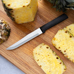 Rada Cutlery 5.375-Inch Stubby Butcher Knife Set of 2, Black Handles & Quick Edge Knife Sharpener
