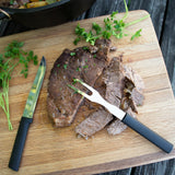 Rada Cutlery 5.125-Inch Carving Fork, Black Handle