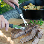 Rada Cutlery 5.125-Inch Carving Fork, Black Handle