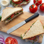 Rada Cutlery 5.375-Inch Super Spreader Stainless Hollow Ground Blade, Black Handle