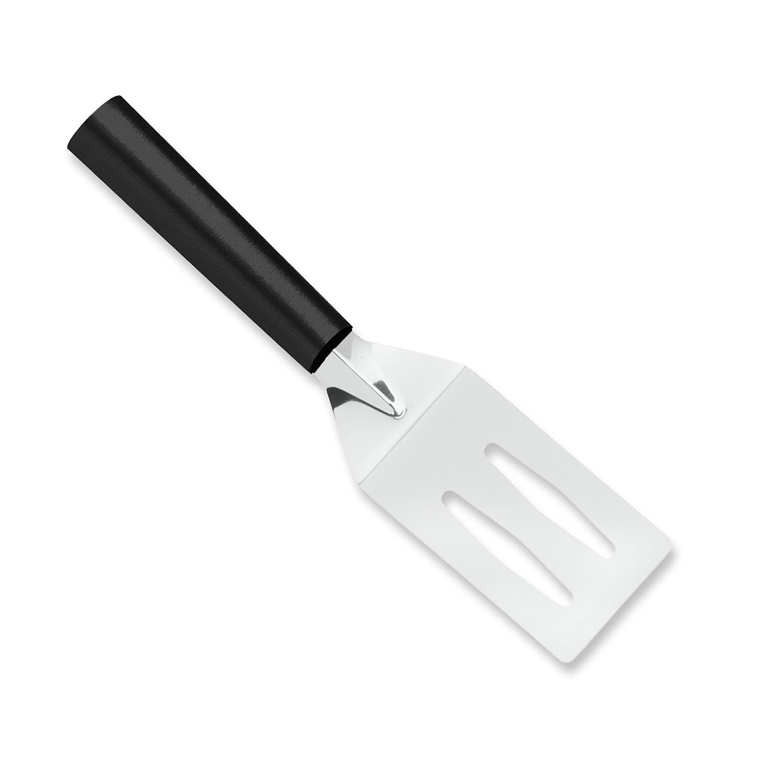 Rada Cutlery 3.375-Inch Slotted Turner Spatula, Black Handle
