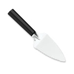 Rada Cutlery Serrated Pie Server Stainless Steel Face, Black Handle