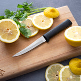 Rada Cutlery 4.375-Inch Super Parer Set of 2, Black Handles & Quick Edge Knife Sharpener