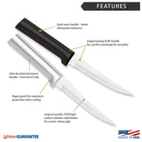 Rada Cutlery 4.375-Inch Super Parer Set of 2, Black Handles & Quick Edge Knife Sharpener