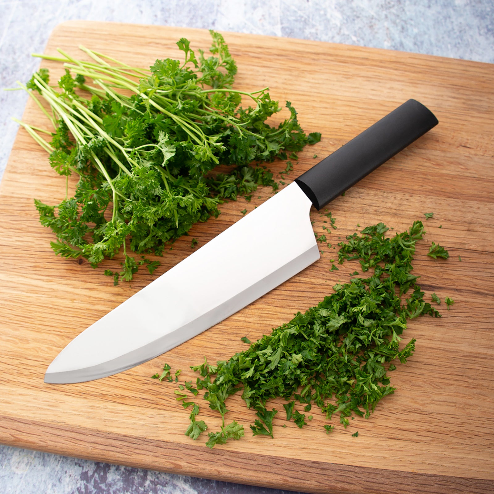 Rada Cutlery 8.5-Inch French Chef Knife Set of 2, Black Handles & Quick Edge Knife Sharpener