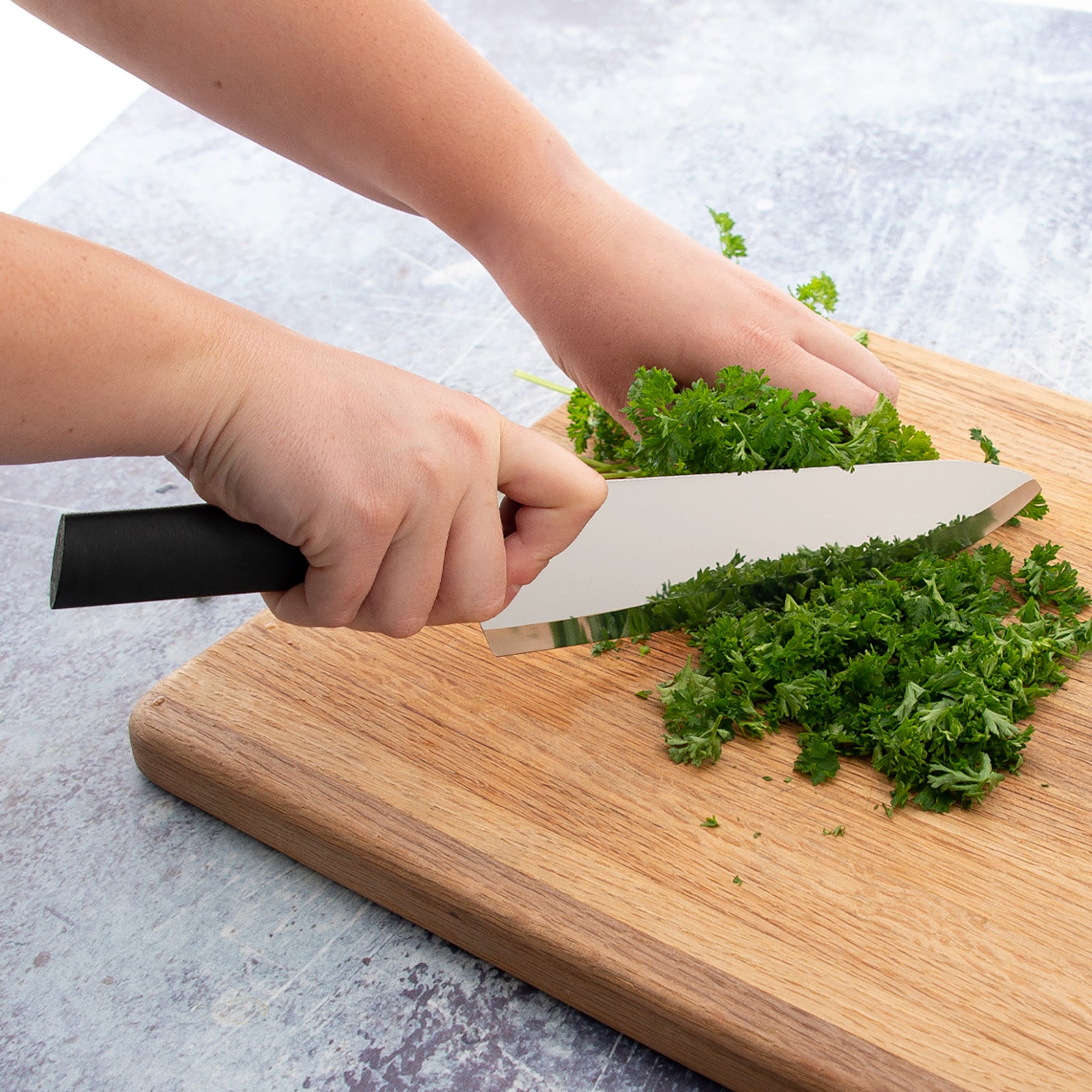 Rada Cutlery 8.5-Inch French Chef Knife Set of 2, Black Handles & Quick Edge Knife Sharpener