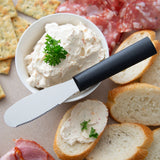 Rada Cutlery 3.375-Inch Party Spreader Stainless Steel Serrated Blade, Black Handle