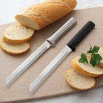 Rada Cutlery 6-Inch Bread Knife Stainless Steel Serrated Blade, Black Handle