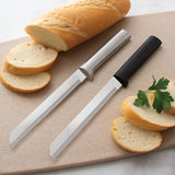 Rada Cutlery 6-Inch Bread Knife Stainless Steel Serrated Blade, Black Handle