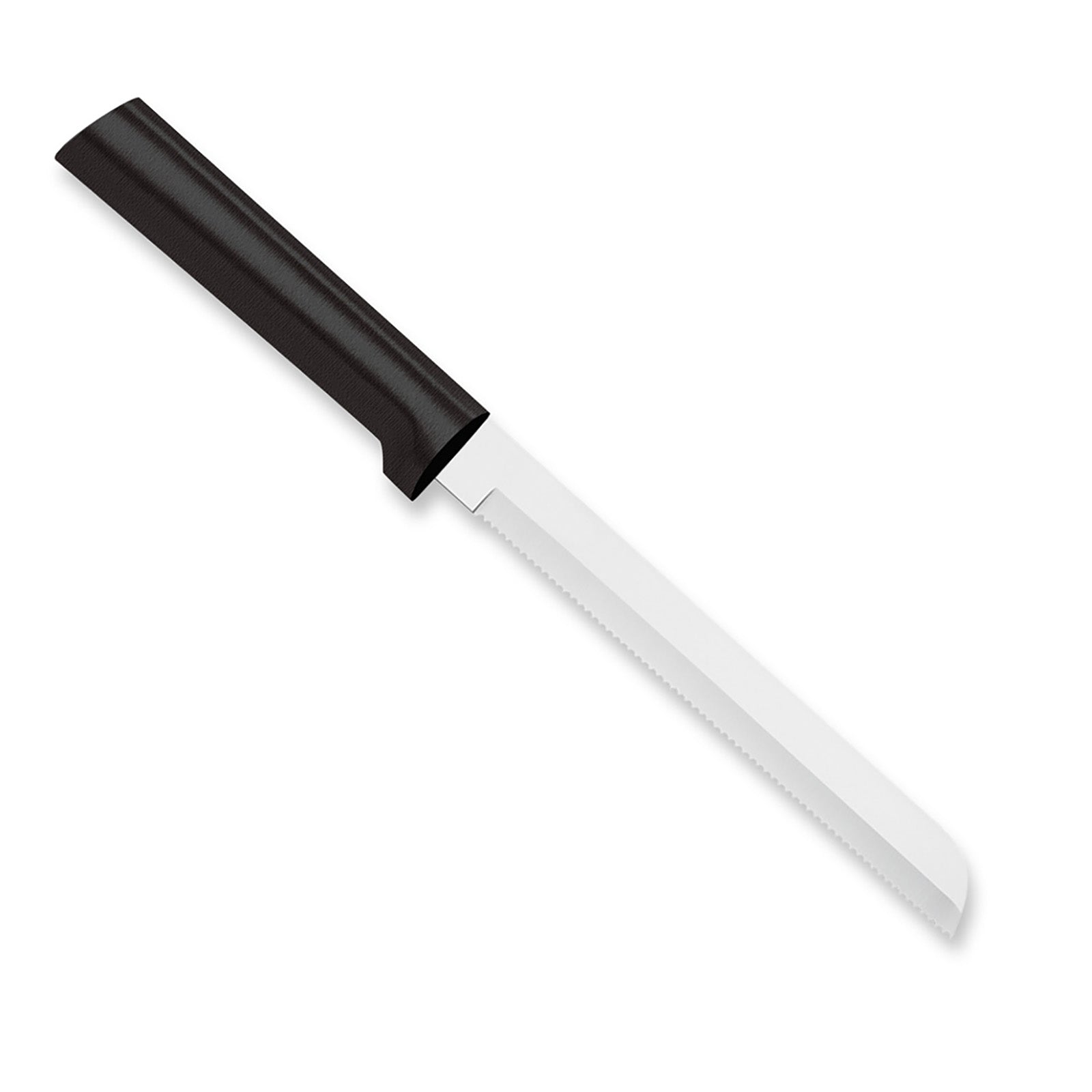 Rada Cutlery 6-Inch Bread Knife Stainless Steel Serrated Blade, Black Handle