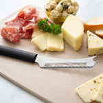 Rada Cutlery 5.25-Inch Cheese Knife Serrated Stainless Steel Blade, Black Handle