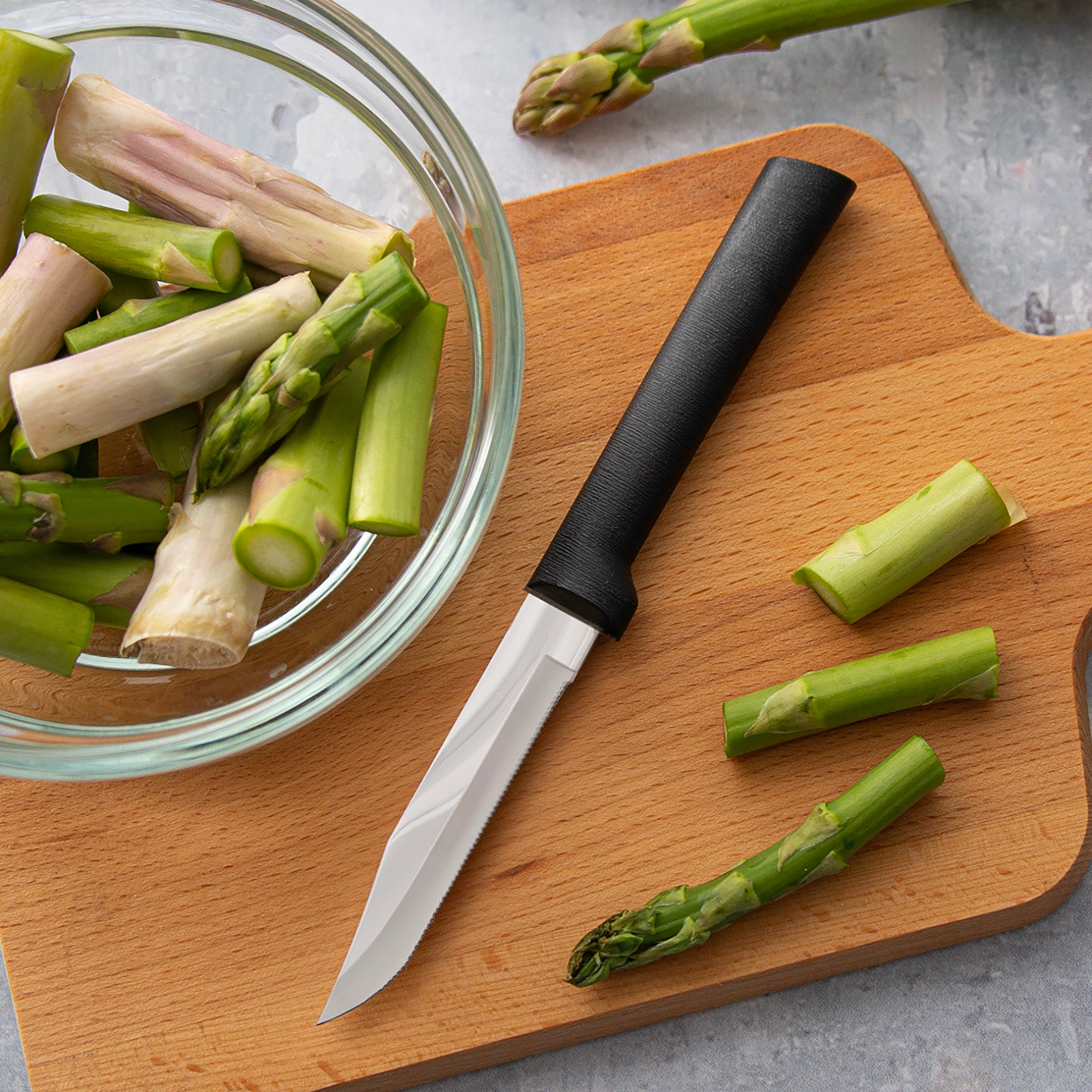 Rada Cutlery 3.25-Inch Serrated Regular Paring Stainless Steel Blade, Black Handle