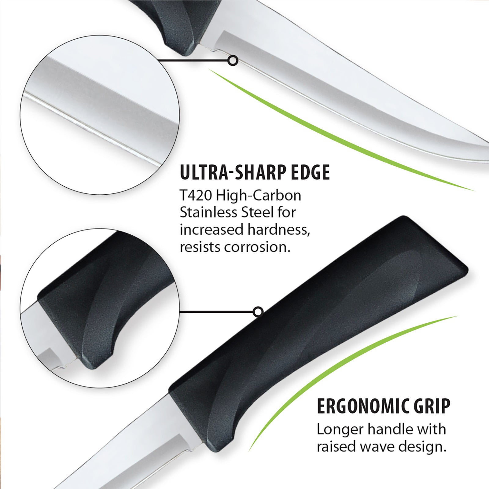 Rada Cutlery 4.375-Inch Super Parer Anthem Wave Handle