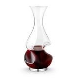 Final Touch Conundrum Aerator Decanter, Half Bottle / 375 ml, Borosilicate Glass & Stainless Steel