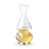 Final Touch Conundrum Aerator Decanter, Half Bottle / 375 ml, Borosilicate Glass & Stainless Steel
