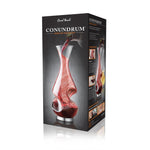 Final Touch Conundrum Aerator Decanter, Half Bottle / 375 ml, Borosilicate Glass & Stainless Steel