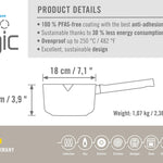 Woll Ecologic Nonstick Sauce Pan 7-Inch, 2.5 Quart