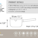 Woll Ecologic Nonstick Sauce Pan 7-Inch, 2.5 Quart