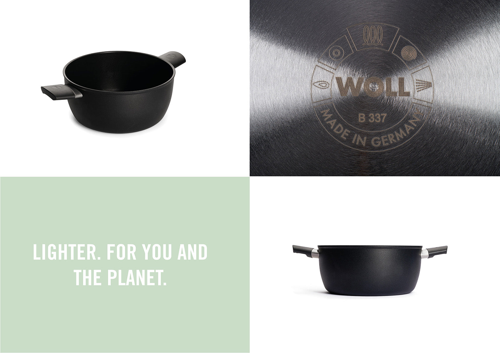 Woll Ecolite Nonstick 3.7 Quart Stock Pot, 9.5-Inch