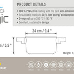 Woll Ecologic Nonstick Stock Pot 9.5-Inch, 4.75 Quart